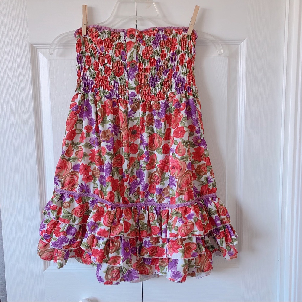Women’s Vibrant Floral Ruffle Dress